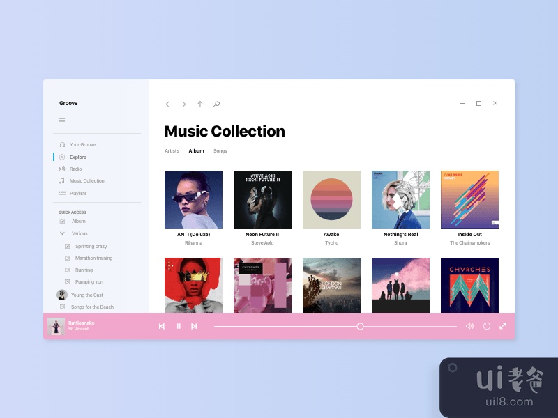 亚克力音乐应用(Acrylic Music App)插图