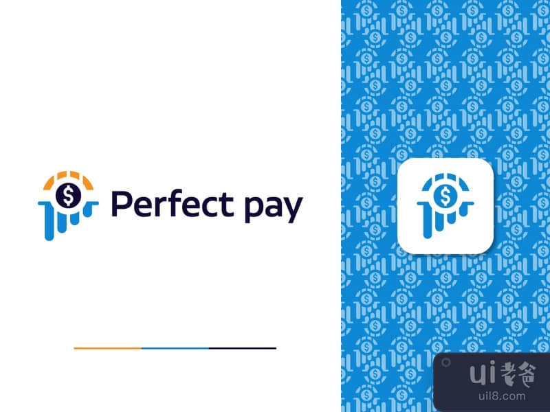 Perfect Pay Logo Mark - P + Pay Logo Mark