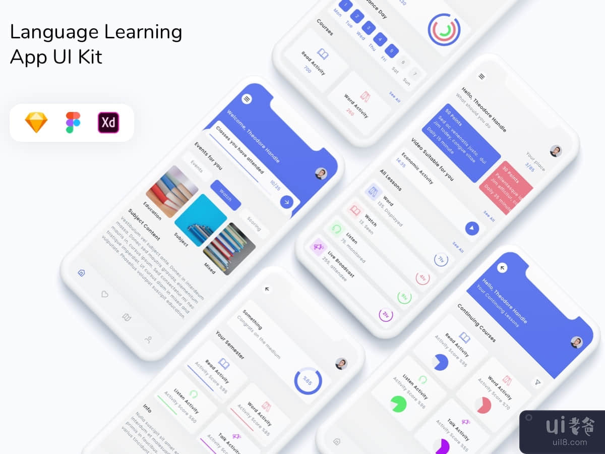 Language Learning App UI Kit