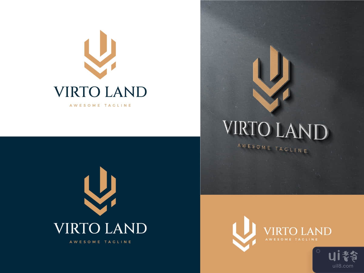 Profesional Letter VL Logo for Real Estate