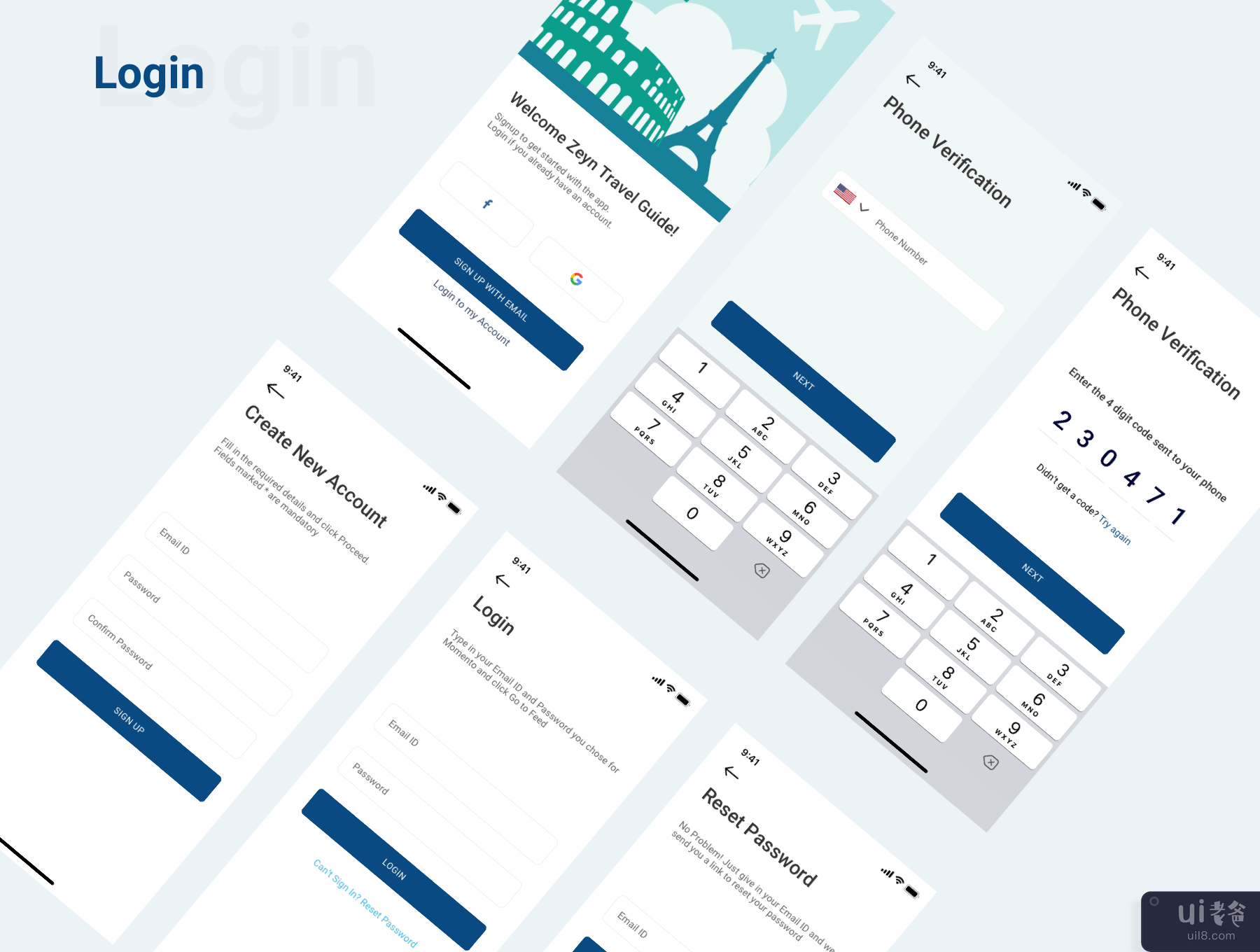 Zeyn 旅游指南 UI 套件(Zeyn Travel Guide UI Kit)插图3