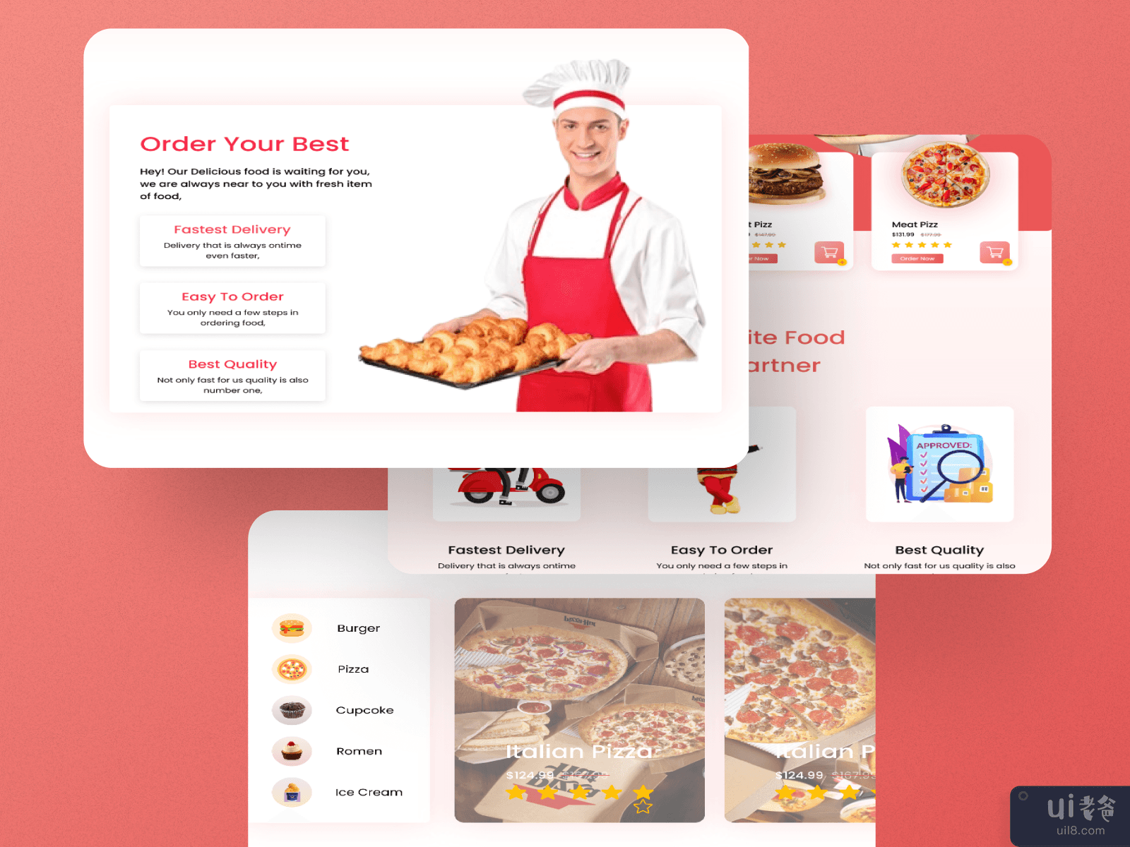 Pizza Website UI Design - Pizza Consultation