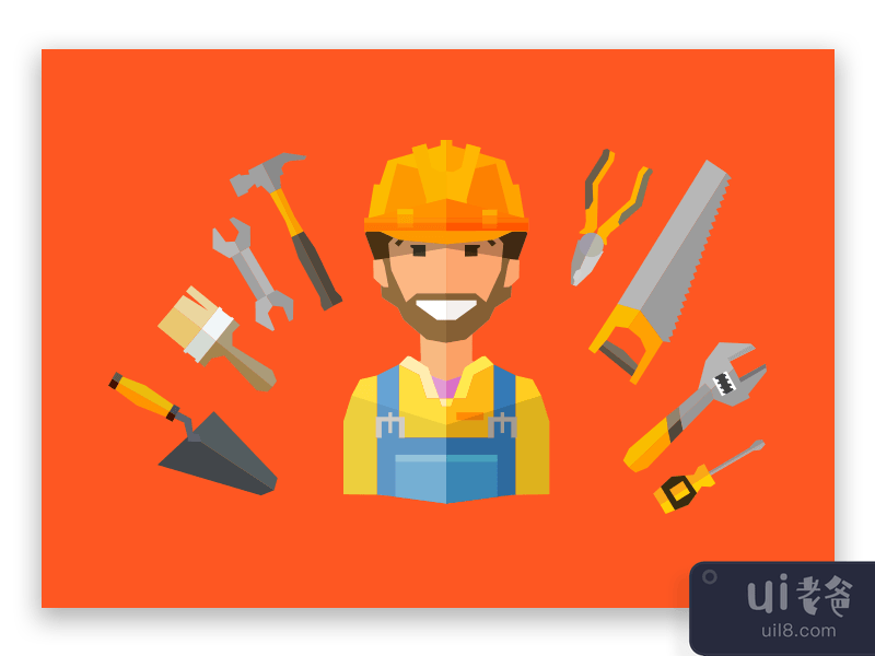 Material Design Construction Worker