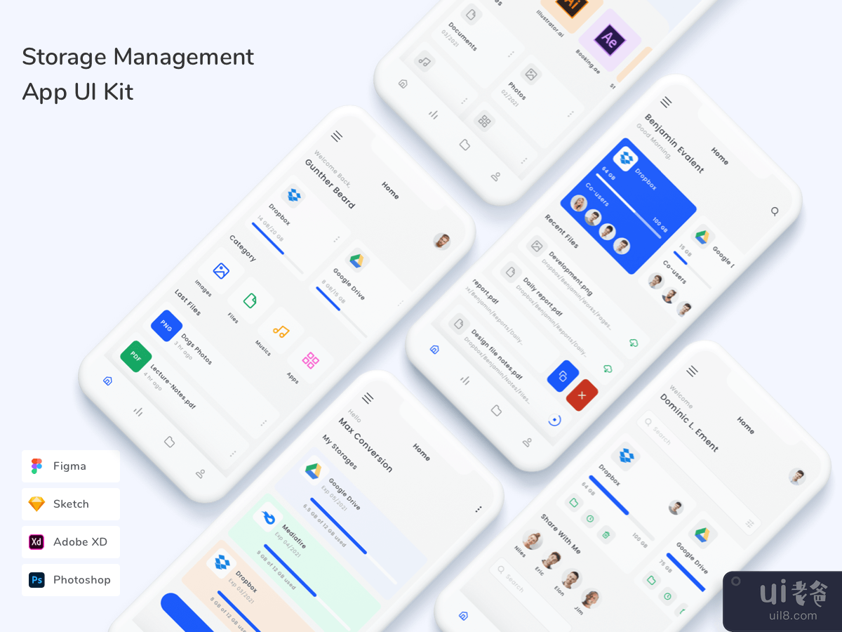 Storage Management App UI Kit