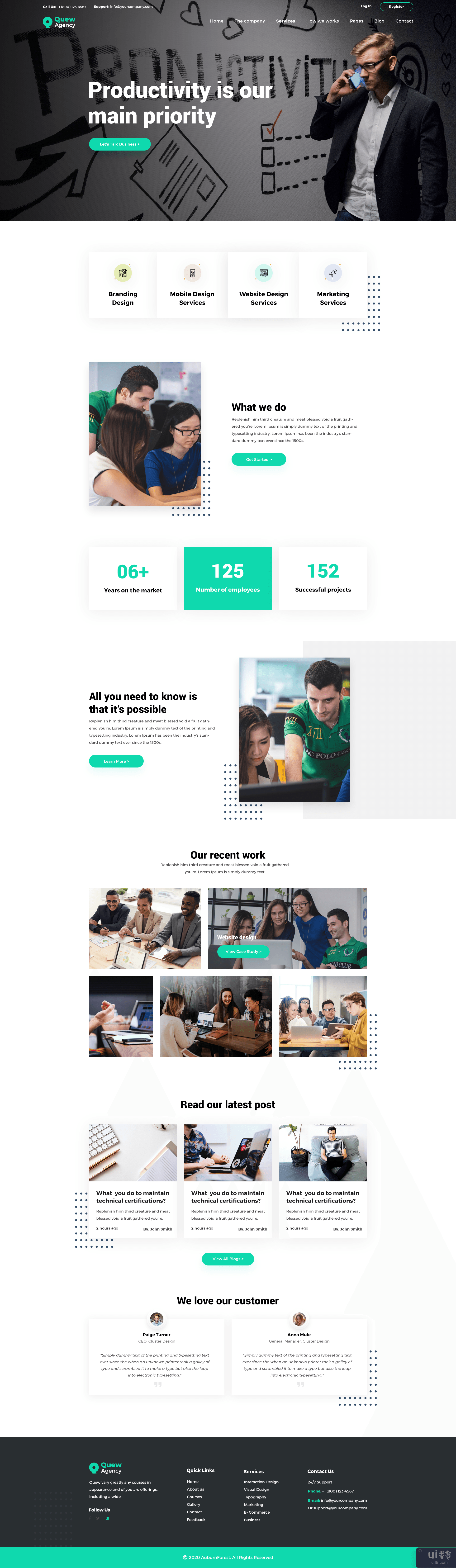 启动机构模板(Startup Agency Template)插图