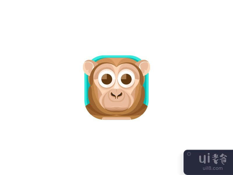 Cute Monkey App Logo
