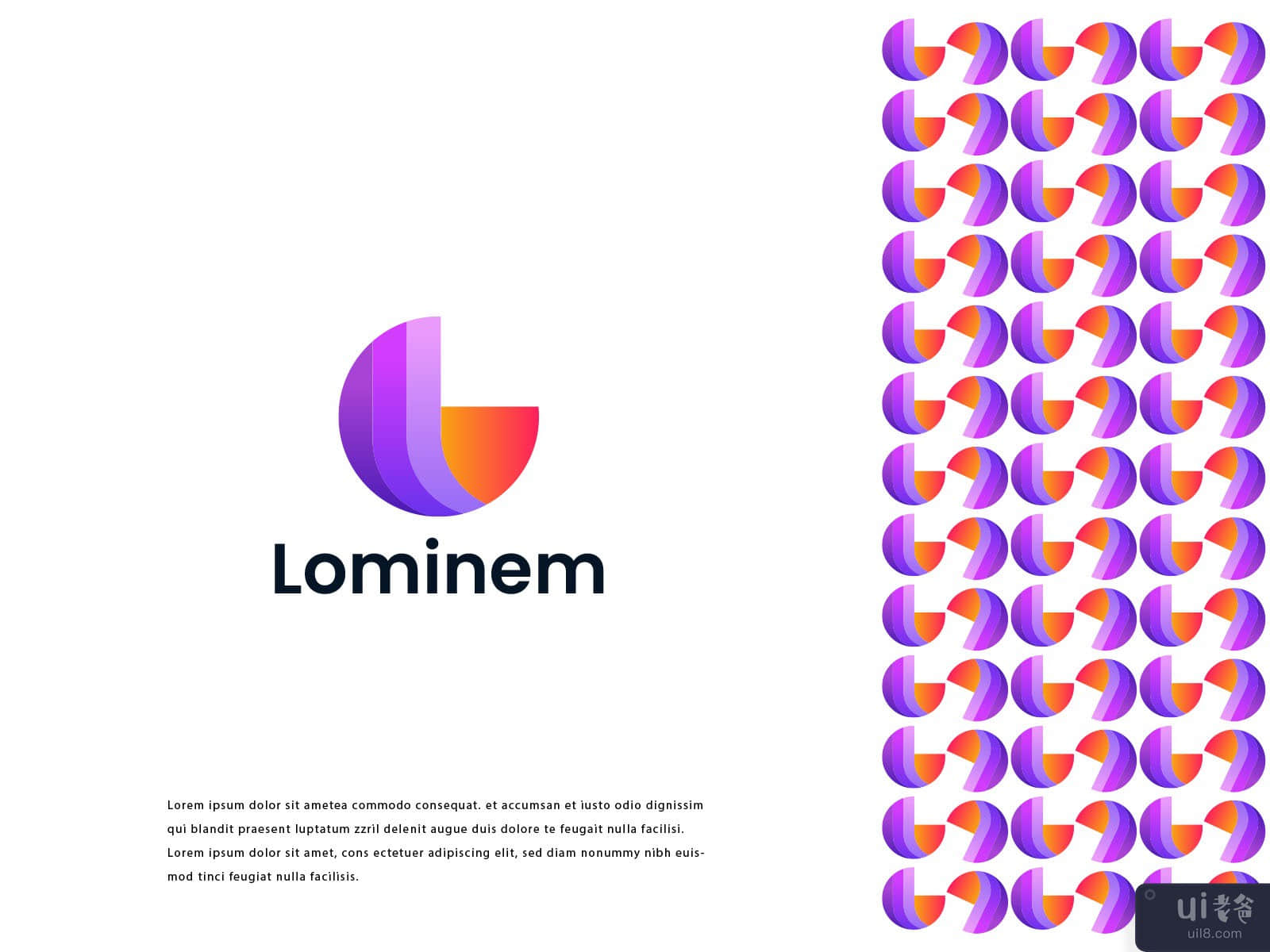 Lominem Modern Logo Design
