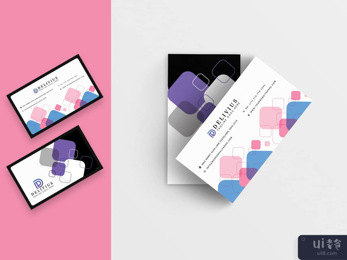 Abstract Business Card Template-04
