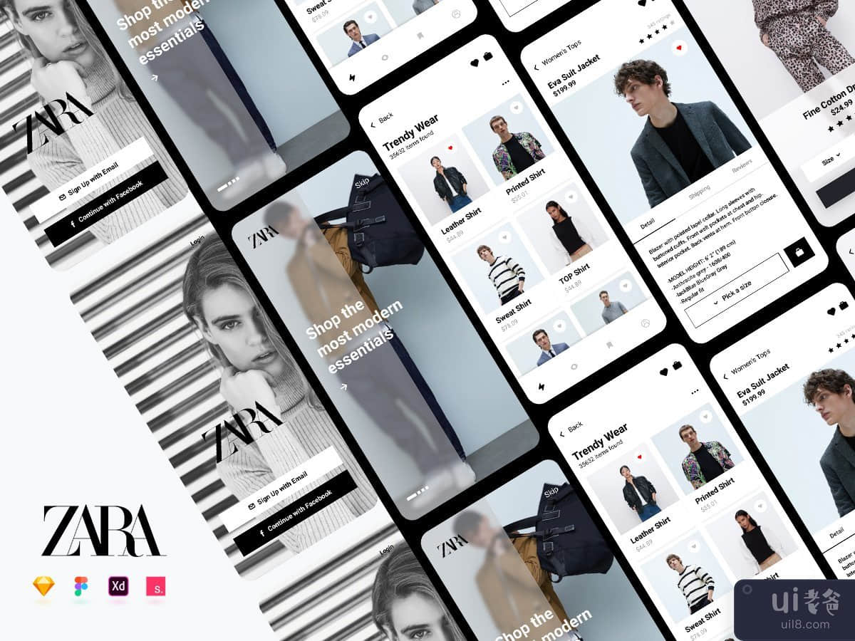 Zara 移动应用重新设计(Zara Mobile App Redesign)插图