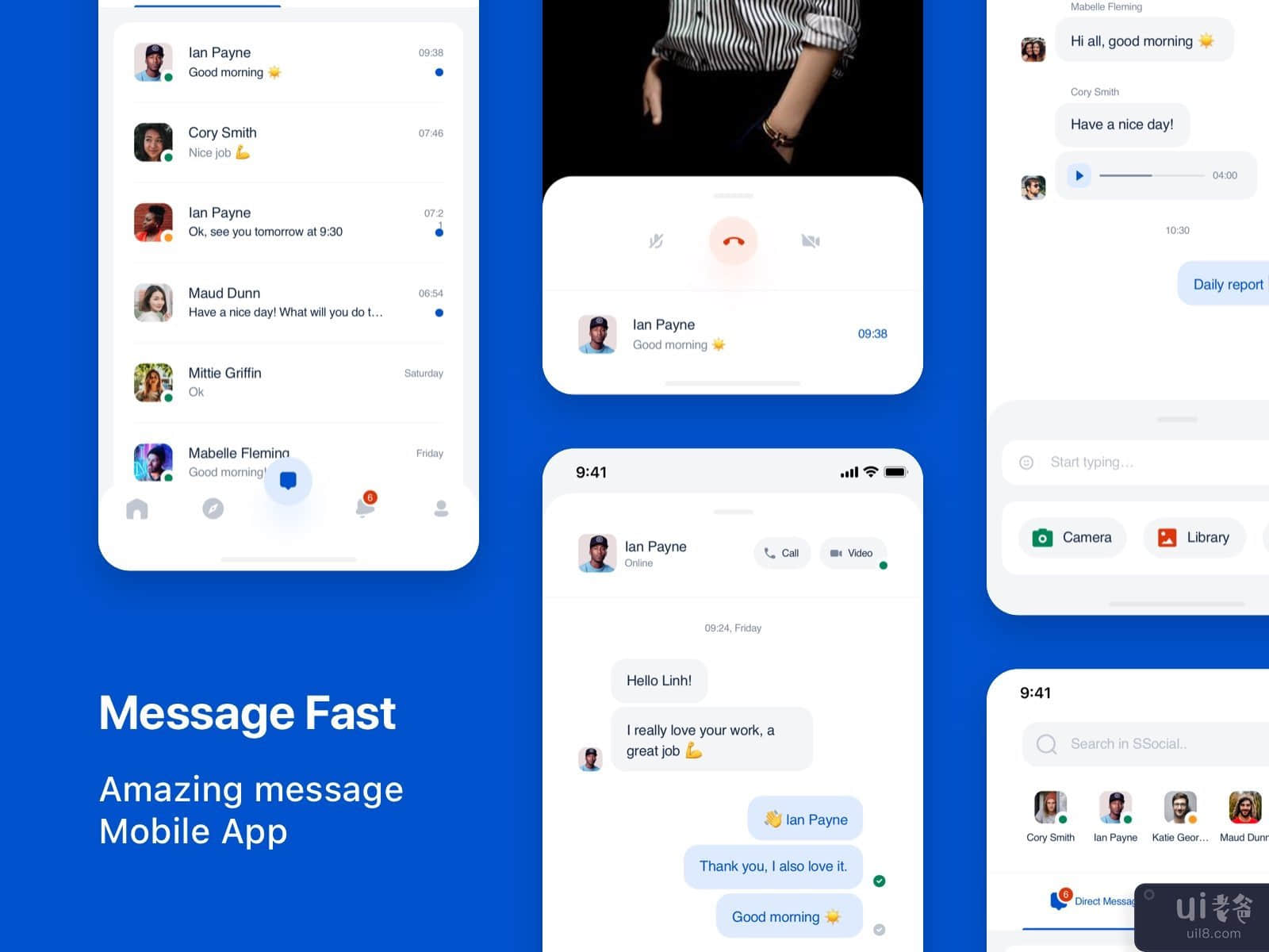 Messager Fast app UI Kit