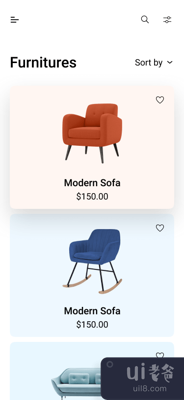 家具用户界面应用程序(Furniture User Interface App)插图2