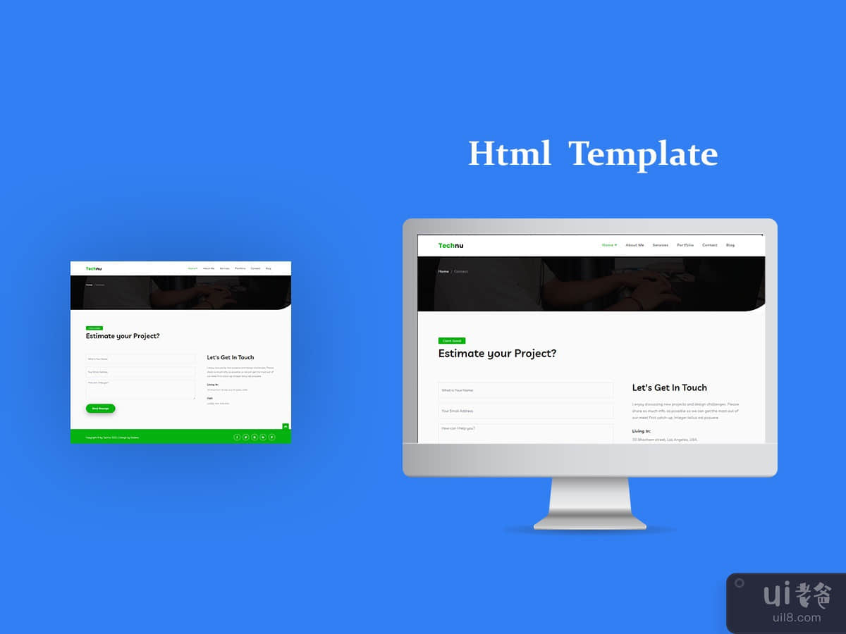 Html Template Contact page Light v1