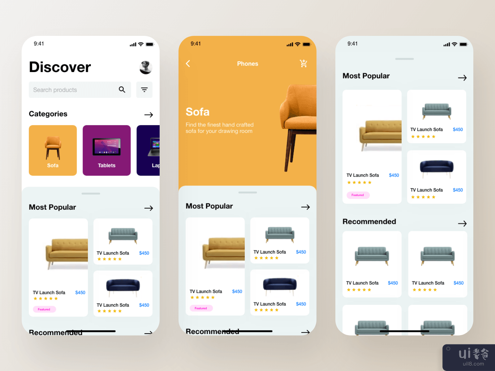 E commerce App Design - 2nd Concept