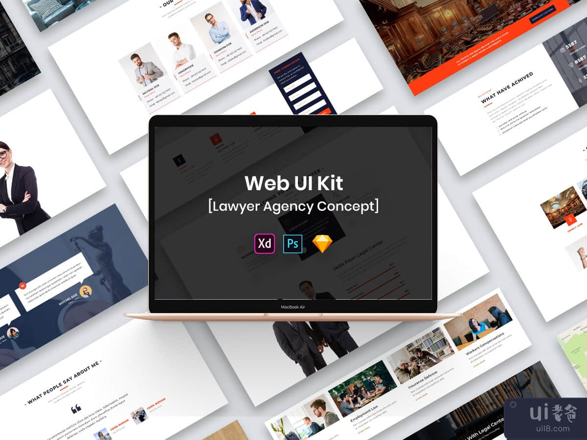 Lawyer Agency Web UI Kit