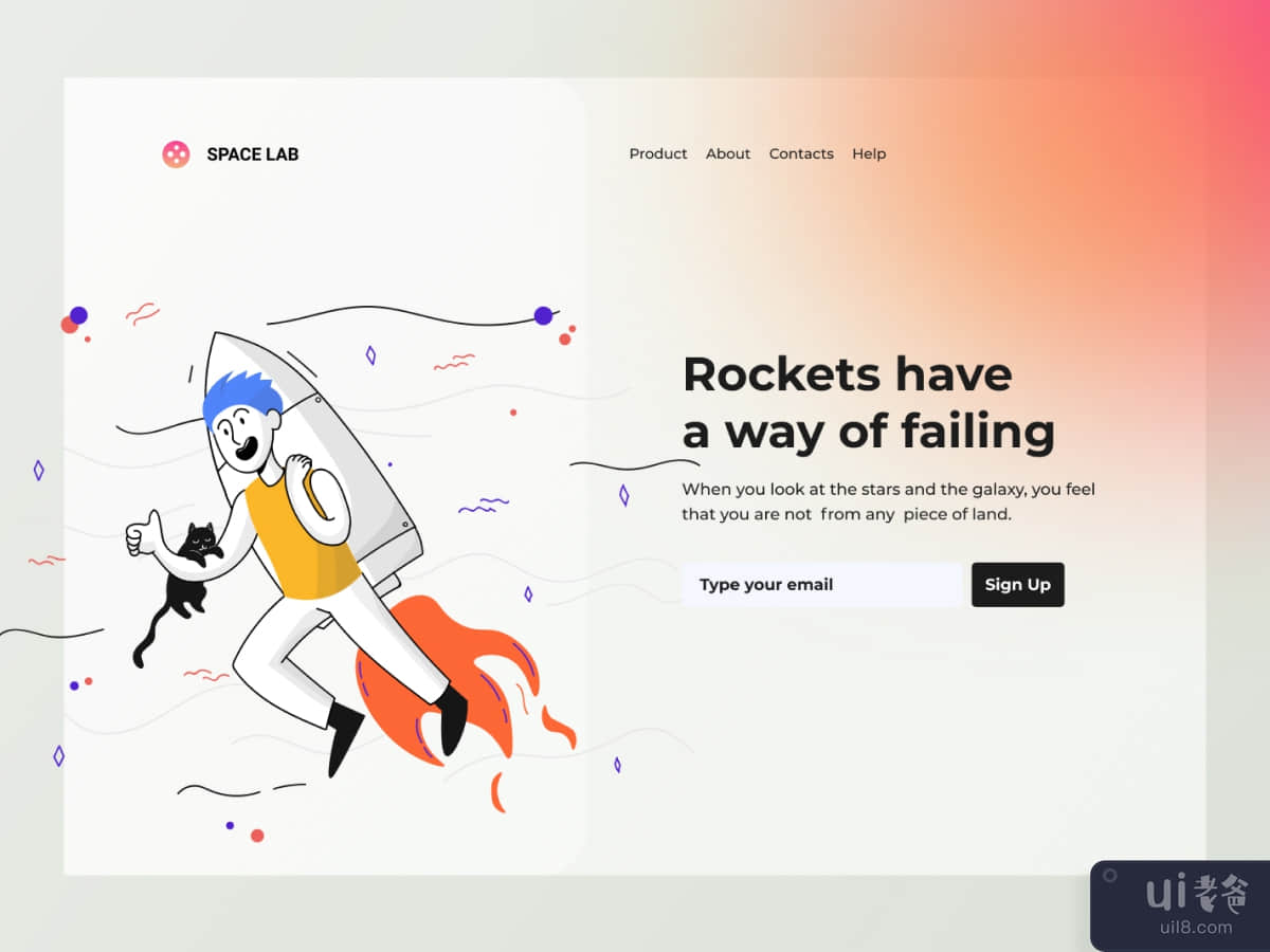 Space Landing Page