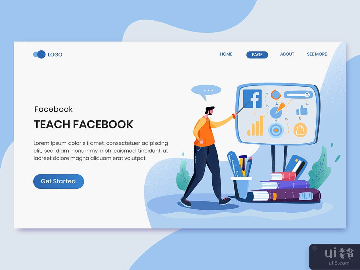 Teach Facebook Ads  Marketing Landing Page