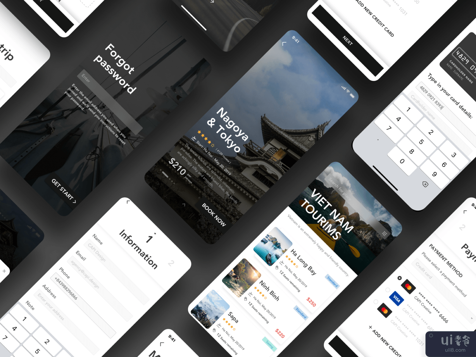 LiTour - Travel Booking App UI Kit #8