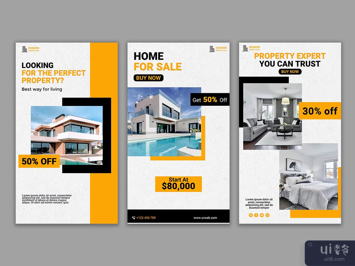 Real estate business instagram Story template