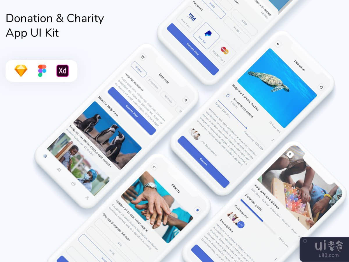 Donation & Charity App UI Kit