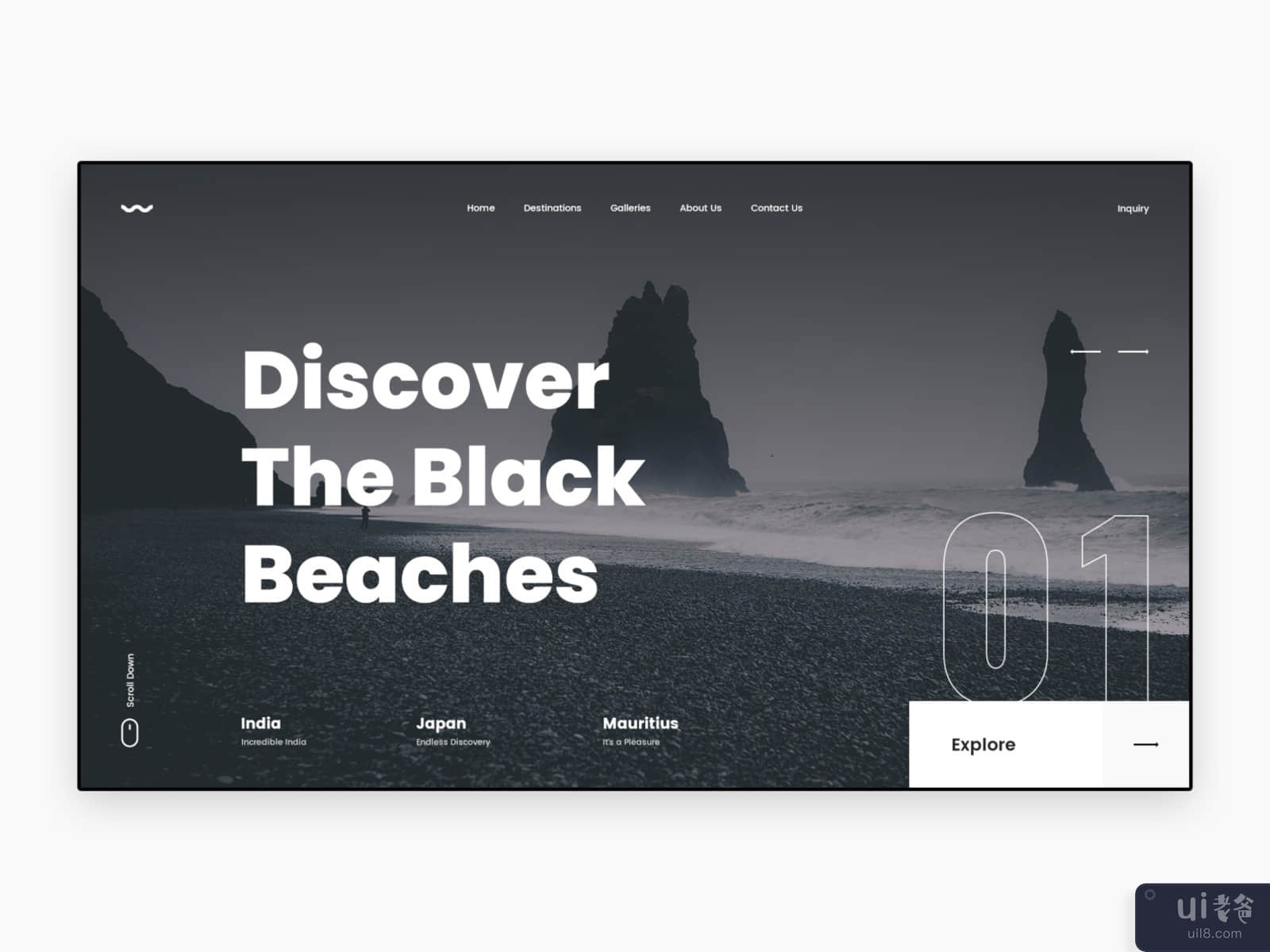 Black Beach - Creative Landing Page Template