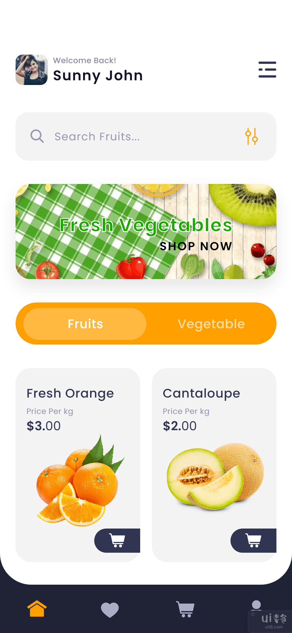 水果应用程序 UI 套件(Fruit App UI Kits)插图