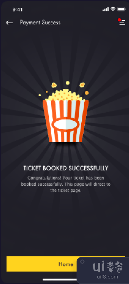 ANKER Cinema - 票务预订应用程序 UI 套件（第 3 部分）(ANKER Cinema - Ticket Booking App UI Kit (Part 3))插图6