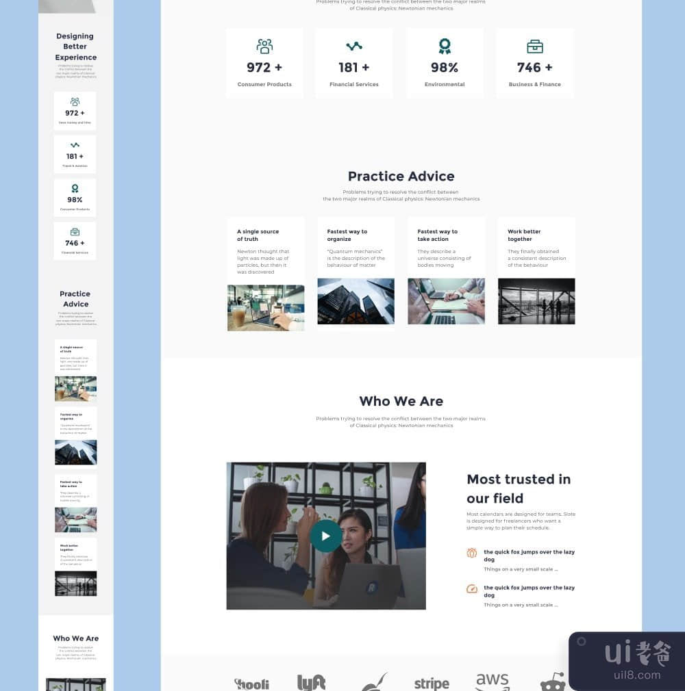 Relvise - Figma 咨询网页模板(Relvise - Figma Consulting Web Page Template)插图2