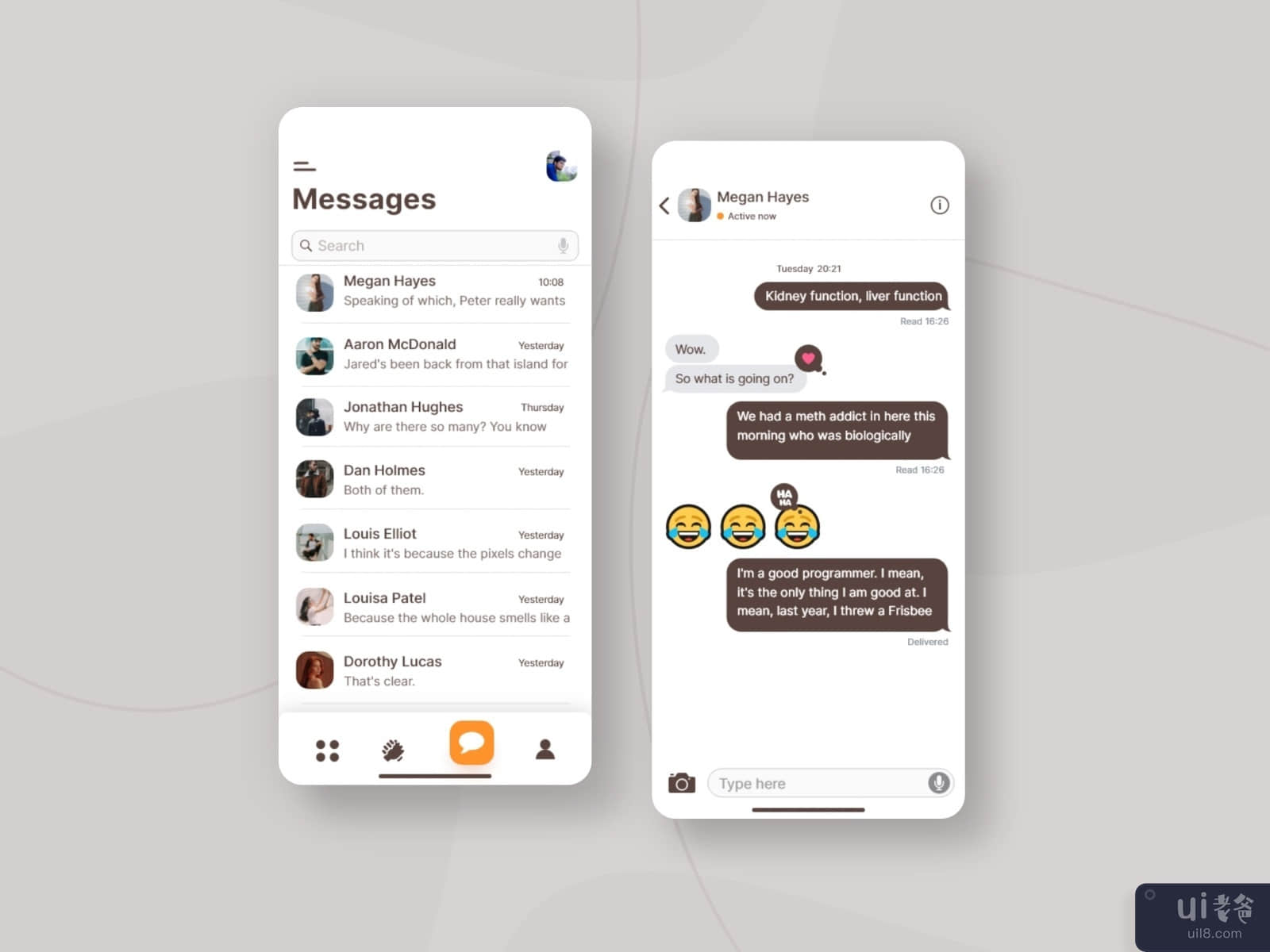 Chat app concept