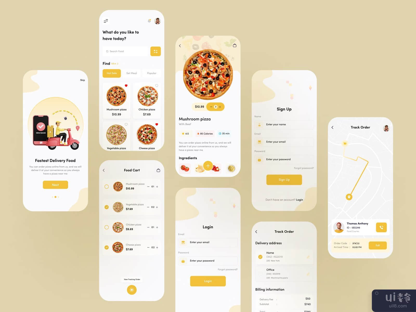披萨外卖应用(Pizza Delivery App)插图