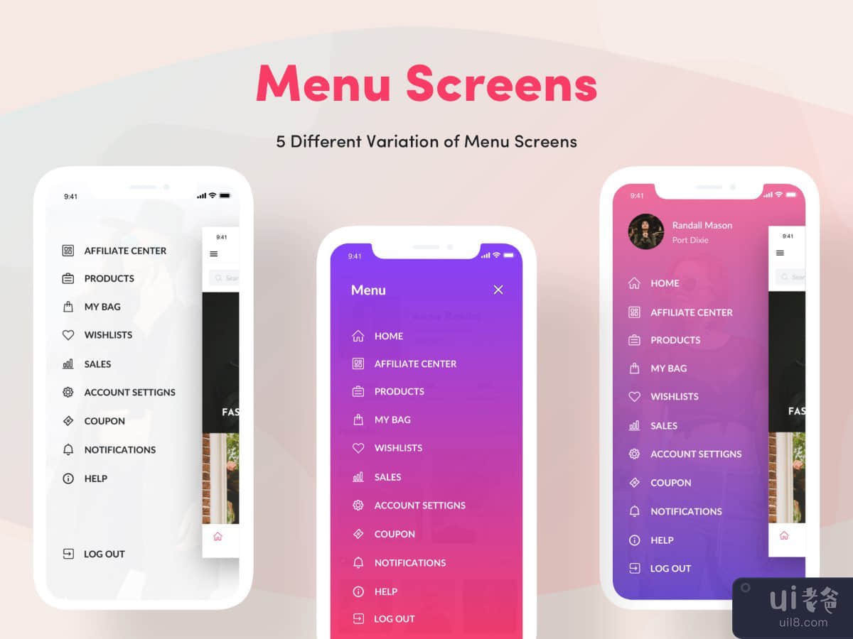 明亮的应用程序 UI 套件(Bright App UI Kit)插图9