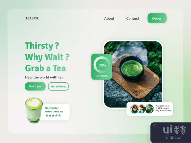 Tea Landing Page website