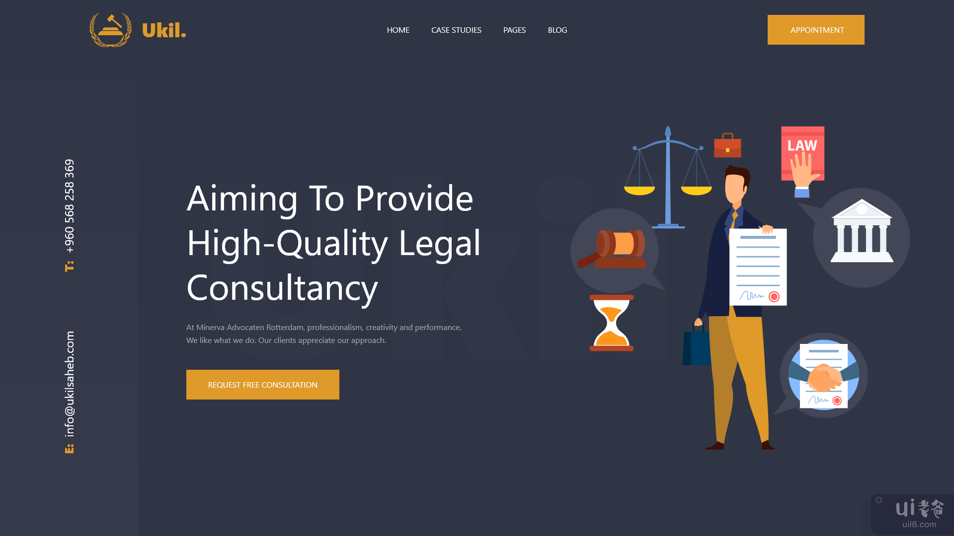 数字律师网站横幅(Digital Lawyer Website Banner)插图1