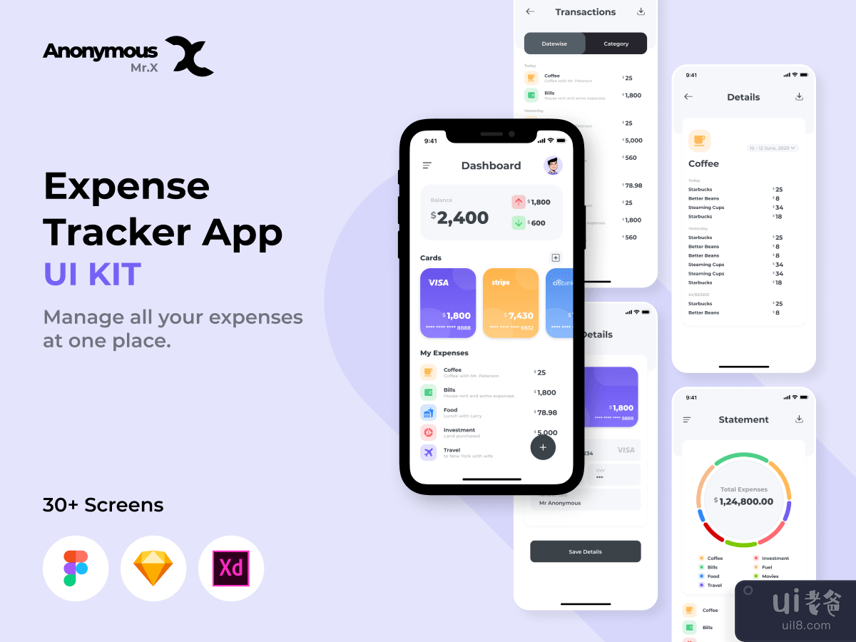 Expense Tracker App UI KIT