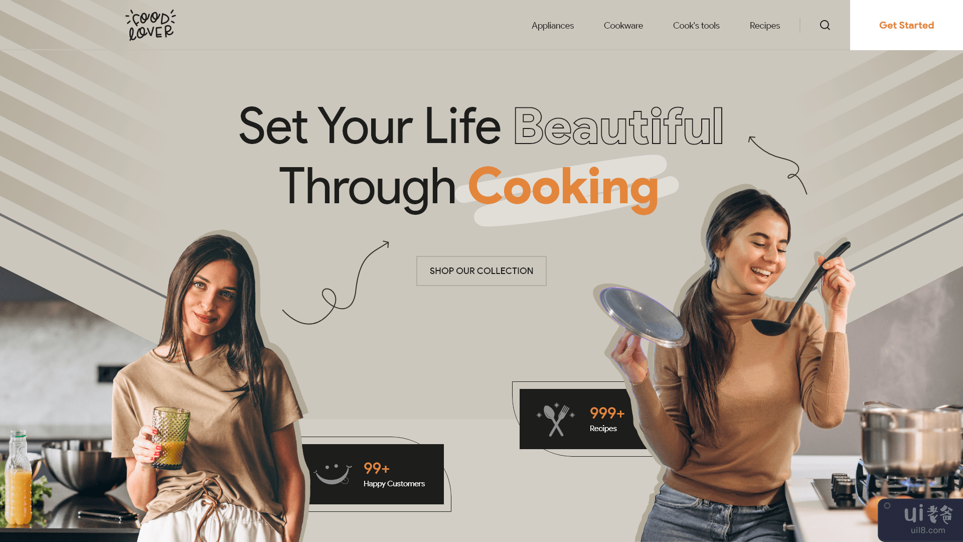 烹饪大师登陆页面(Cooking master landing page)插图