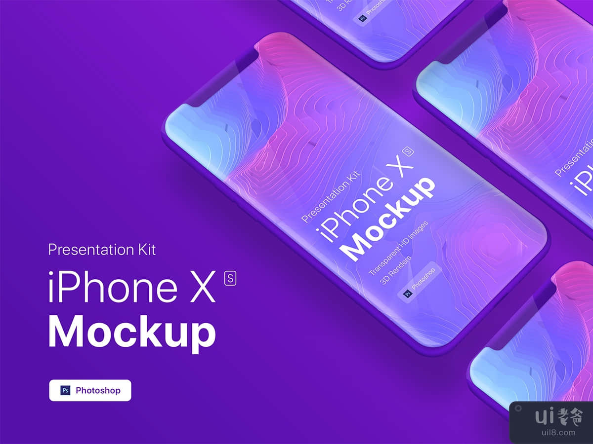 Presentation Kit - iPhone X showcase Mockup