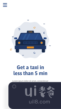 出租车服务应用程序屏幕(Taxi Service App Screens)插图1