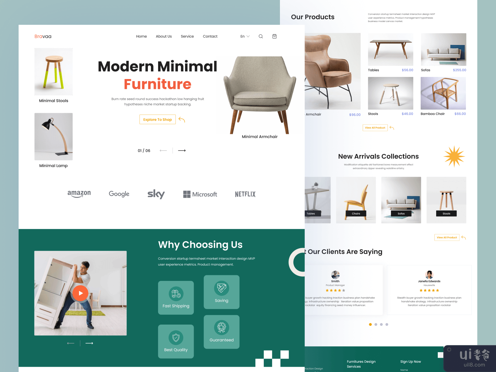 Furniture E-commerce website