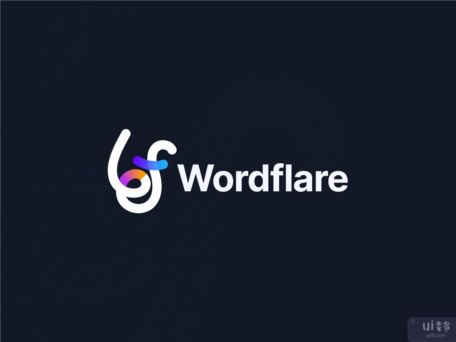 Wordflare - 内容写作 - 技术标志 - 人工智能机器标志(Wordflare - Content Writing - Tech Logo - AI Machine Logo)插图1