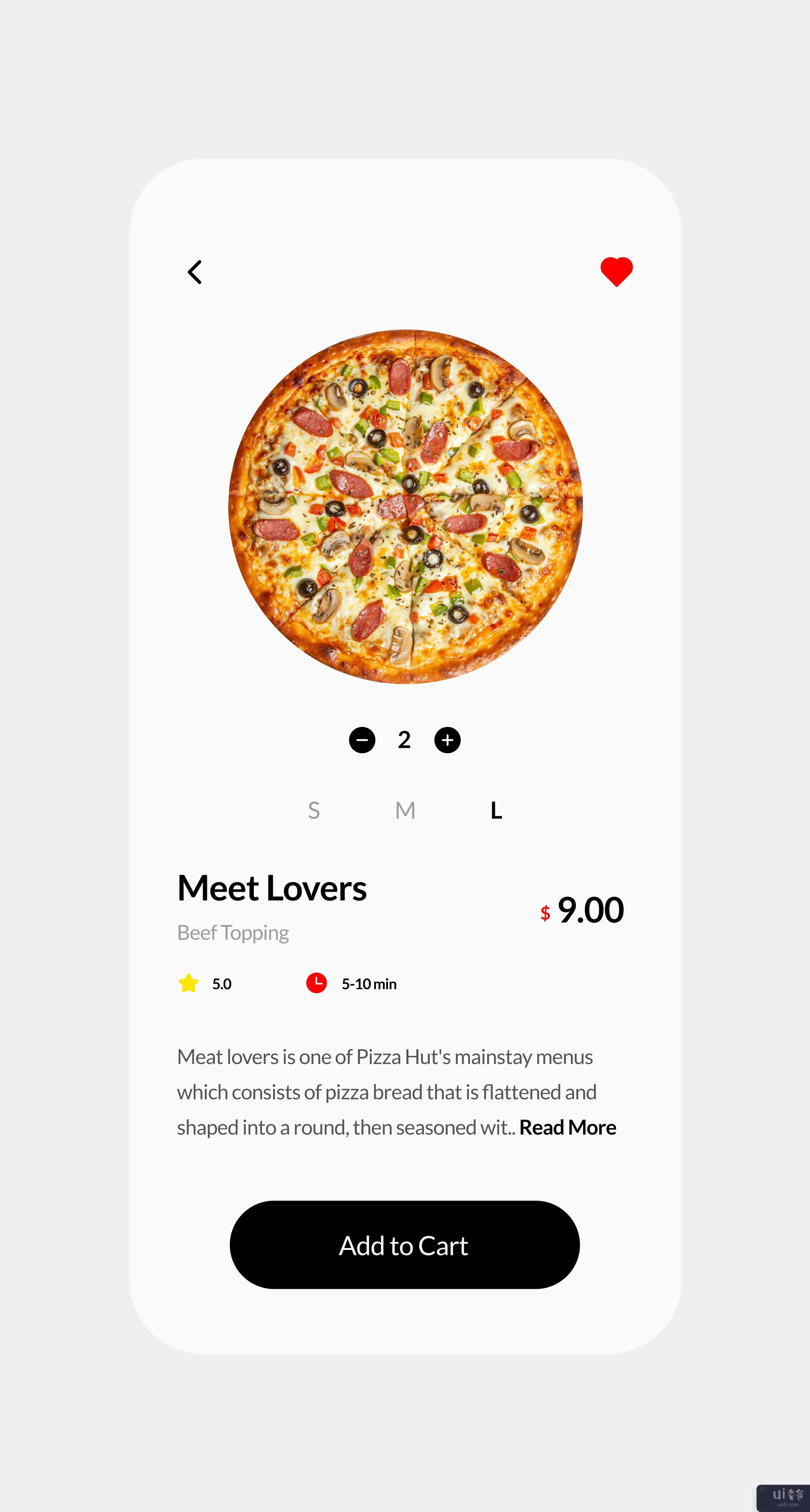 披萨外卖应用程序 UI 工具包模板(Pizza Delivery App UI Kit Template)插图1