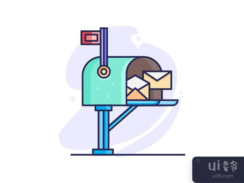 邮箱插图(Mail-box illustration)插图