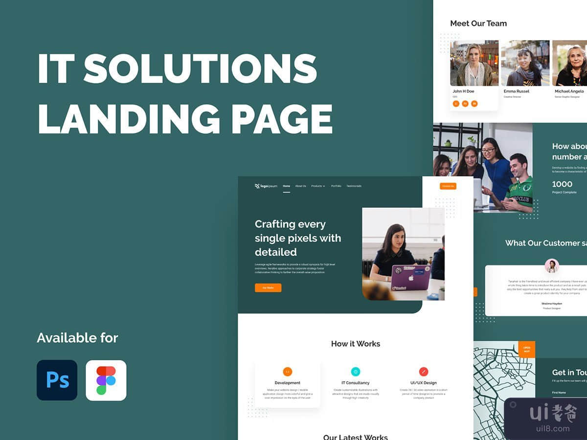 IT Solution Website Landing Page