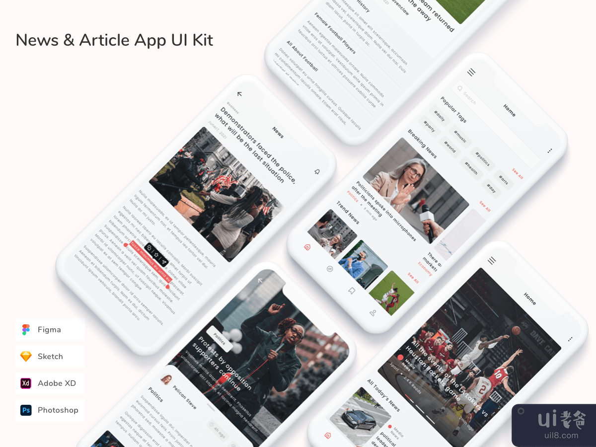 News & Article App UI Kit