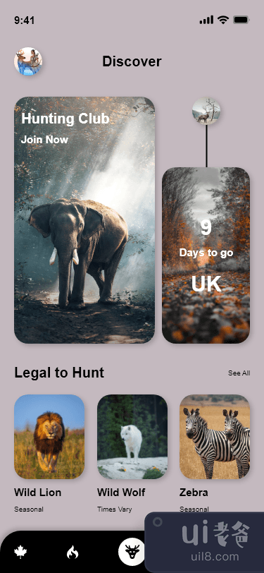 动物大象用户界面(Animals Elephant UI)插图1