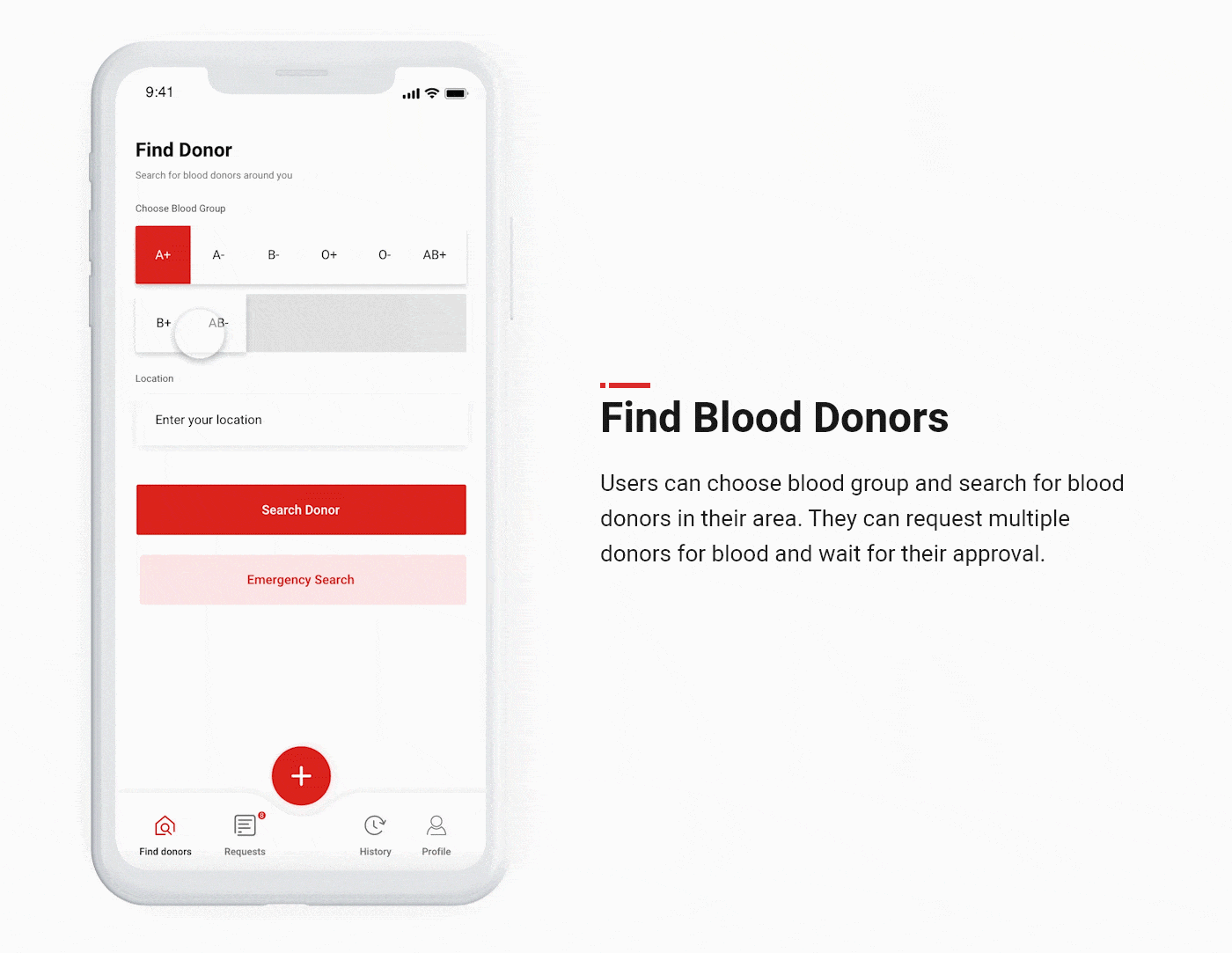 Blood-db：献血应用程序 Ui/Ux(Blood-db : Blood Donation App Ui/Ux)插图3