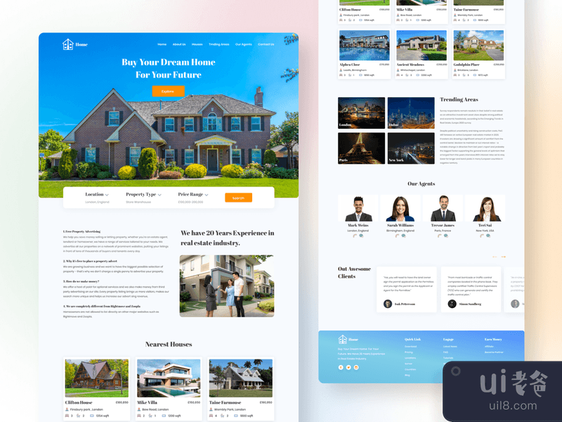Real Estate Company Landing Page | Version 2