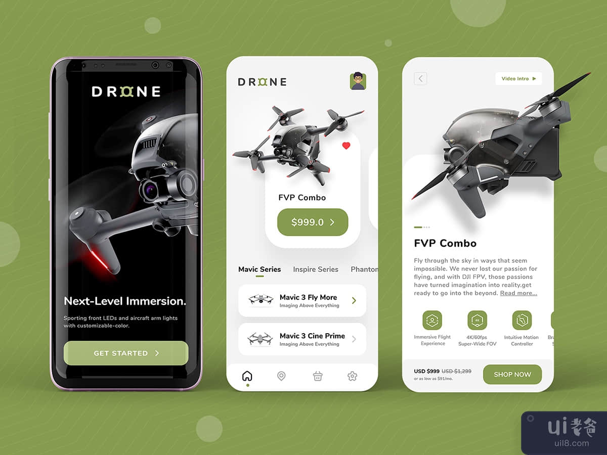 Flyin Drone App - Uplabs Challenge