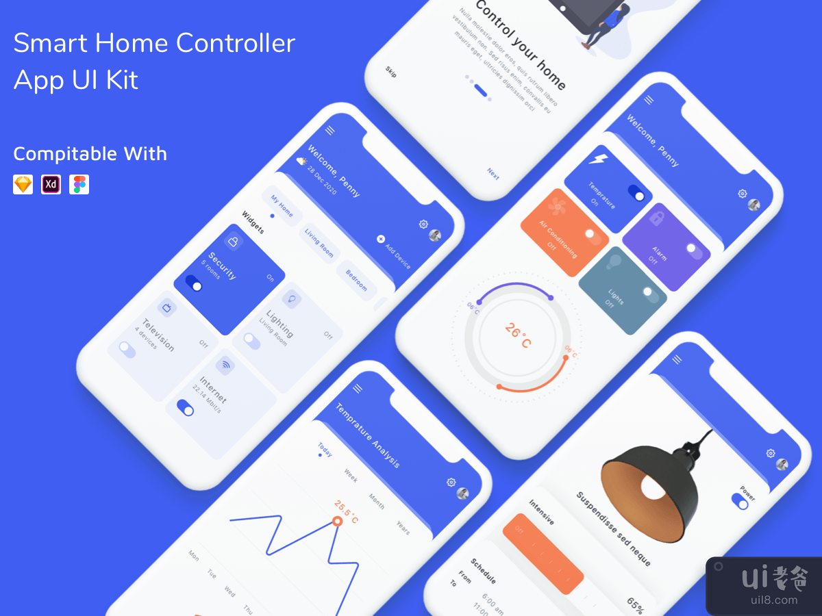Smart Home Controller App UI Kit
