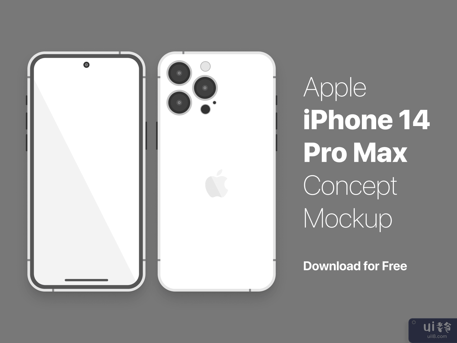 Apple iPhone 14 Pro Max 概念模型(Apple iPhone 14 Pro Max Concept Mockup)插图