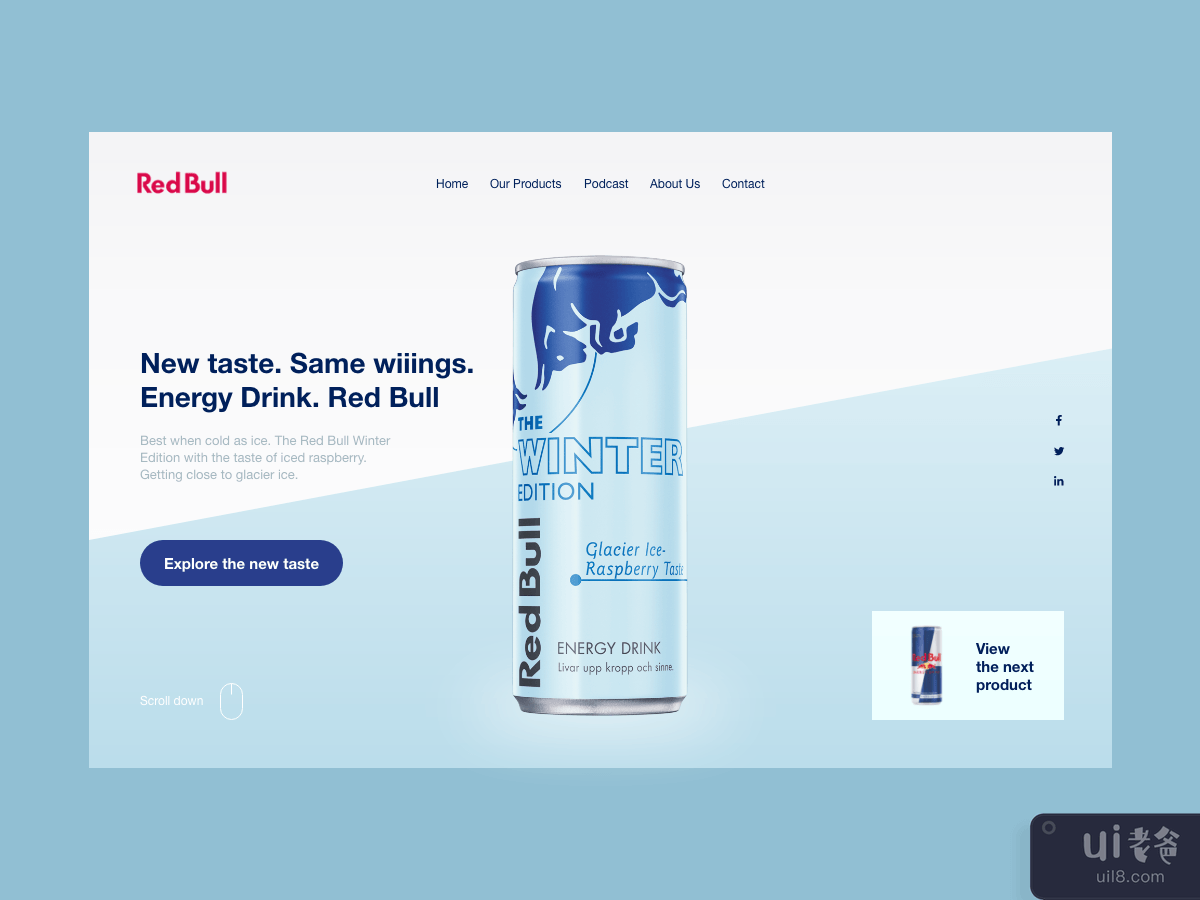 Website Header Redbull