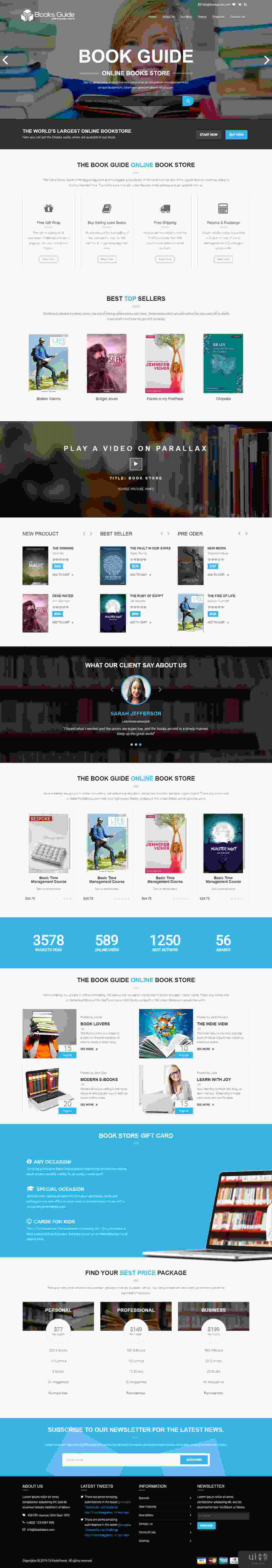 图书库 - 在线商店 HTML 模板(Book Library - Online Store HTML Template)插图